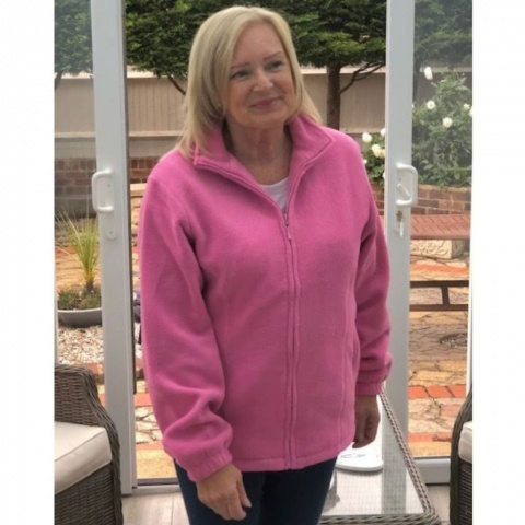 Pure and Natural Pink Fully Lined Fleece Jacket